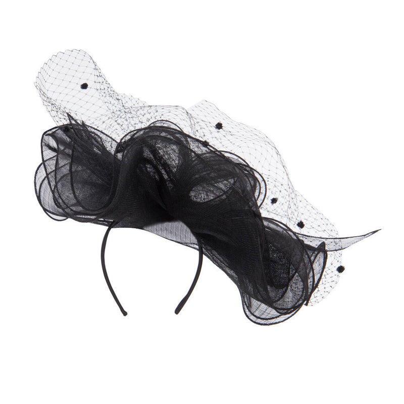 Flower Net Sinamay Fascinator
