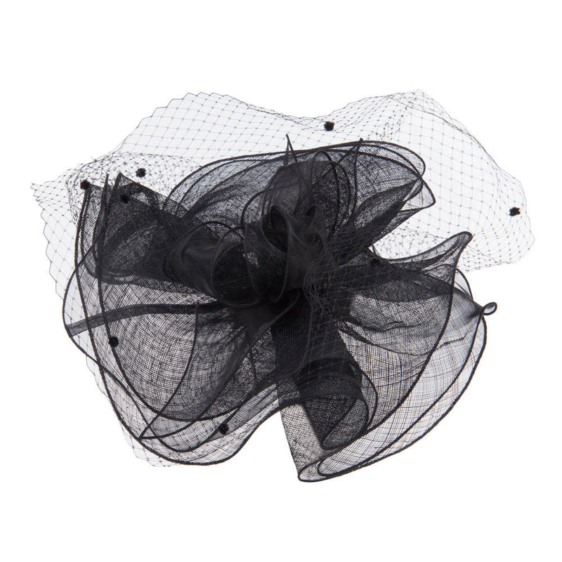 Flower Net Sinamay Fascinator