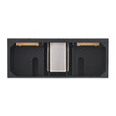 James Martin Lorelai 60" Double Bathroom Vanity, Black Onyx