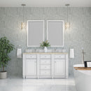 James Martin Bristol 60" Double Bathroom Vanity, Bright White