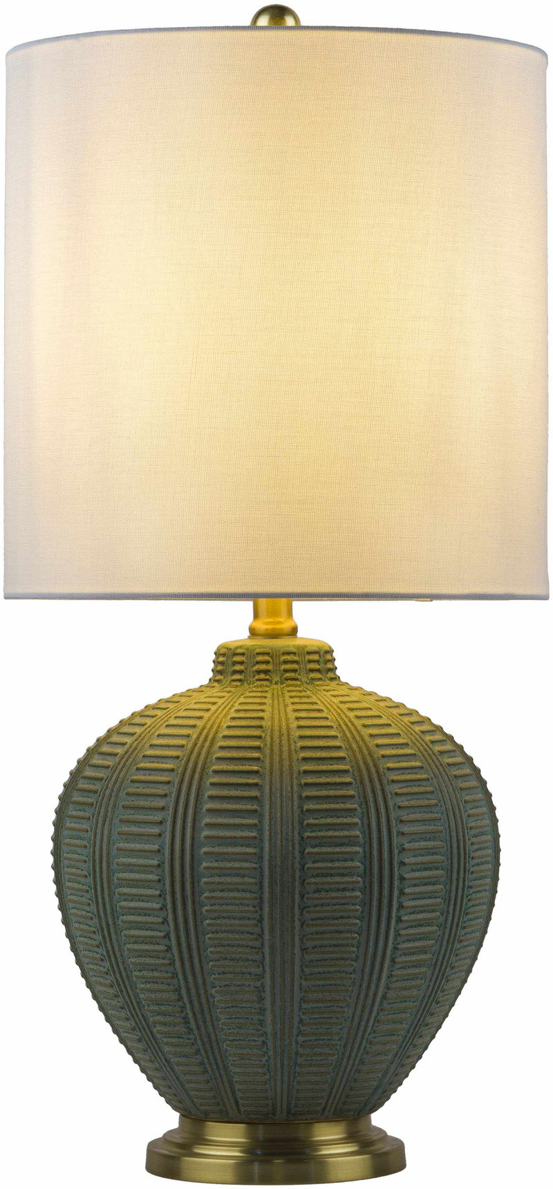 Gaflenz Traditional Green Table Lamp