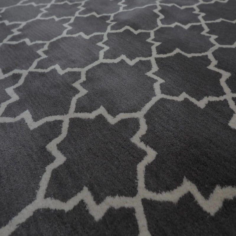 8' x 10' Handmade 100% Wool Designer Contemporary Oriental Area rug Gray