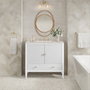 James Martin Myrrin 36" Single Bathroom Vanity, Bright White