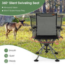 360 Degree Silent Swivel Hunting Chair-Black by LJGDeals