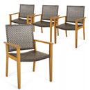 Lopez Rattan Garden Chair (Set of 4)