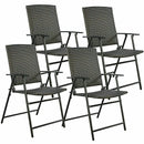 Set of 4 Rattan Folding Chairs by LJGDeals