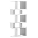 5 Cubes Ladder Shelf Corner Bookshelf Display Rack Bookcase-Gray by DirectDeals