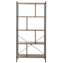 4-Tier Industrial Freestanding Bookshelf with Metal Frame by LJGDeals