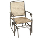 Steel Frame Garden Swing Single Glider Chair Rocking Seating by LJGDeals