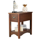 Contemporary Chair Side End Table Compact Table with Drawer Nightstand by LJGDeals