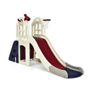6-In-1 Large Slide for Kids Toddler Climber Slide Playset with Basketball Hoop by LJGDeals