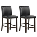 Set of 2 Linen Fabric Bar Stools with Back for Kitchen Island by LJGDeals