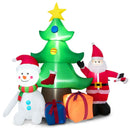 7.2 Feet Inflatable Lighted Christmas Decoration Tree with Santa Claus by LJGDeals