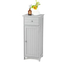 Wooden Bathroom Floor Storage Cabinet with Drawer and Shelf by LJGDeals