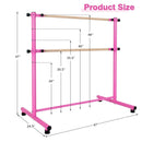 47 Inch Double Ballet Barre with Anti-Slip Footpads by LJGDeals