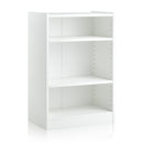 3-Tier Bookcase Open Display Rack Cabinet with Adjustable Shelves-Black by DirectDeals