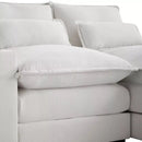 Modern Chenille U Shaped Sectional Console Couch