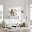 Oversized Chenille L Shaped Sectional Couch