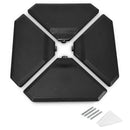 4 Pieces 195 lbs Patio Cantilever Offset Umbrella Base Weight Sand by LJGDeals
