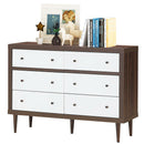 Antique-Style Free-Standing Dresser with 6 Drawers
