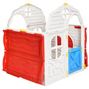 Kids Cottage Playhouse Foldable Plastic Indoor Outdoor Toy by LJGDeals