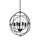 20 Inch 5 Lights Metal Chandelier with Pivoting Interlocking Rings by LJGDeals