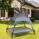 Portable Elevated Outdoor Pet Bed with Removable Canopy Shade by LJGDeals