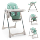 Baby Folding High Chair Dining Chair with Adjustable Height and Footrest by LJGDeals