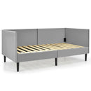 Twin Size Daybed Frame with Sturdy Wooden Slat Support-Gray by LJGDeals