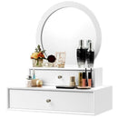 Makeup Dressing Wall Mounted Vanity Mirror with 2 Drawers by LJGDeals