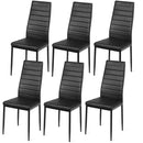 Set of 2 or 6 High Back Dining Chairs-Set of 6 by LJGDeals