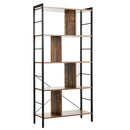 4-Tier Industrial Freestanding Bookshelf with Metal Frame by LJGDeals
