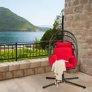 Hanging Folding Egg Chair with Stand Soft Cushion Pillow Swing Hammock by LJGDeals