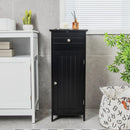 Wooden Bathroom Floor Storage Cabinet with Drawer and Shelf by LJGDeals