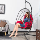 Hanging Folding Egg Chair with Stand Soft Cushion Pillow Swing Hammock by LJGDeals