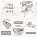 Baby Diaper Changing Table with Water Basin Wheel by LJGDeals