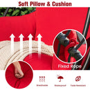 Hanging Folding Egg Chair with Stand Soft Cushion Pillow Swing Hammock by LJGDeals