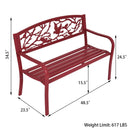 Patio Garden Bench Park Yard Outdoor Furniture by LJGDeals