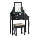 5 Drawers Removable Box Makeup Dressing Vanity Set