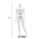 5.8 ft Full Body Female Mannequin Egghead Manikin with Metal Stand by LJGDeals
