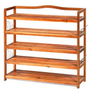 5-Tier Wood Large Shoe Rack Holds up 12-18 Pairs by LJGDeals