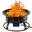 58 000BTU Firebowl Outdoor Portable Propane Gas Fire Pit with Cover and Carry Kit by LJGDeals