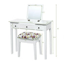 Vanity Dressing Table Set with Flip Top Mirror and 3 Drawers by LJGDeals