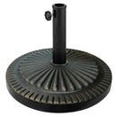 31.5 lbs Market Heavy-Duty Outdoor Stand Bronze Umbrella Base by LJGDeals