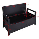 34.5 ×15.5 ×19.5 Inch Shoe Storage Bench with Cushion Seat for Entryway by LJGDeals
