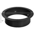 36 inch Round Steel Fire Pit Ring Line for Outdoor Backyard by LJGDeals