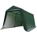 Outdoor Carport Shed with Sidewalls and Waterproof Ripstop Cover by LJGDeals