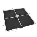 4 Pieces Square Fillable Patio Umbrella Base Set with Handle and Funnel by DirectDeals