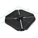4 Pieces 195 lbs Patio Cantilever Offset Umbrella Base Weight Sand by DirectDeals