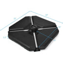 4 Pieces 195 lbs Patio Cantilever Offset Umbrella Base Weight Sand by LJGDeals